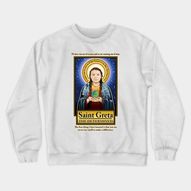 Saint Greta Crewneck Sweatshirt by Pop Art Saints